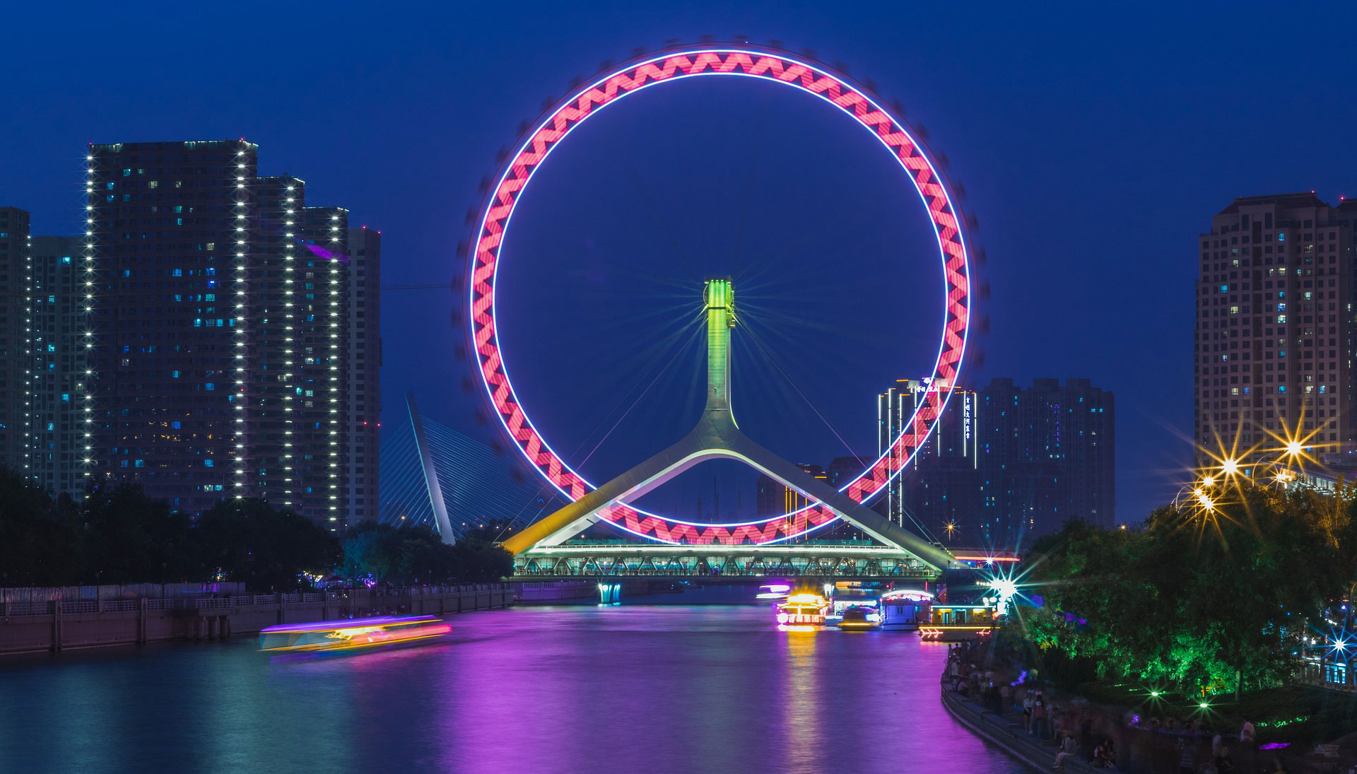 Das Riesenrad von Tianjin